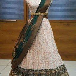 Self Design Semi Stitched Lehenga Choli-image-104