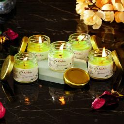 Pack of 5 mini Jar Candle - Jasmine Candle-19