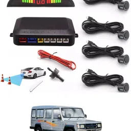 Car Universal Black 4 Ultrasonic Reverse Parking Sensor-276 4 Parking Sensors, Compact Screen Distance Display with Sound Warning Parking Sensor-image-85