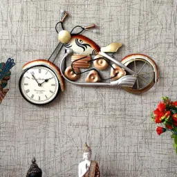 craft tree Bike Multicolour Iron Novelty Wall Clock-picture-9