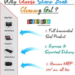 Sharp beak PERFUME Liquid Solution with Cloth to Clean Mobile/Laptop/TV Screen PACK OF 2 for Mobiles, Computers, Laptops, Gaming image 2