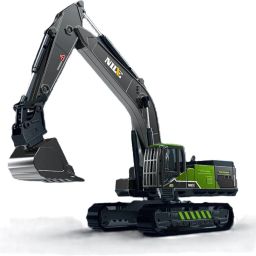 Construction Long Crane Excavator Truck Rotate by 360 Degree JCB Unbreakable Toy-2