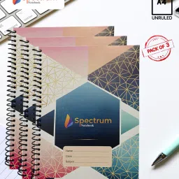 Spiral Notebook A4 Notebook PLAIN AND UNRULLED 140 Pages-image-92