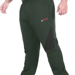 Men Solid Green Track Pants-image-61
