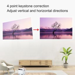 Maizic Smarthome Cube 4K Smart Projector for Android, Mini Outdoor Projector Bluetooth 180 ANSI (2000 lm / Wireless / Remote Controller) Portable Projector image 2