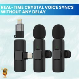 K9Dual Wireless Microphone Plug& Bluetooth Collar Mic forLive Stream/YoutubeB104 Microphone-image-81