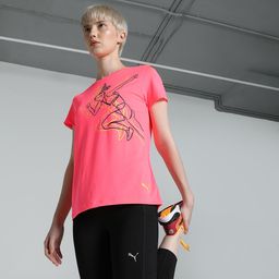 puma Women Printed Crew Neck Polyester Pink T-Shirt-picture-36