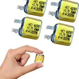 Mini 3.7V high quality 30 mAh Rechargeable Lipo for earphone, buds etc. Battery-picture-8