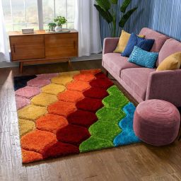 Multicolor Polyester Carpet-7
