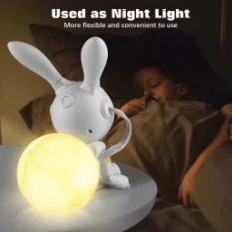 TECPHILE Night Light Galaxy Astronaut Projector with Remote Control 360° Adjustable Head Table Lamp image 3