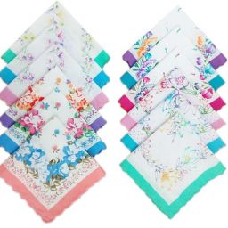 NIFTER Premium Pure Cotton,Colorful Floral Prints,women/Girls Handkerchiefs ["Multicolor"] Handkerchief-image-48