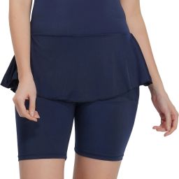 One Piece Bathing Suit Swimdress Swimsuit Swimming Costume For Women Solid Women Swim-dress Blue Swimsuit-image-92