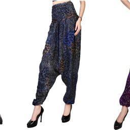 Printed Rayon Women Harem Pants-image-78
