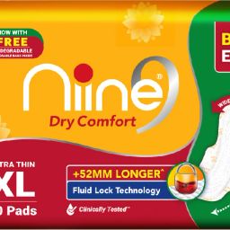 Dry Comfort Ultra Thin XL Sanitary Pads, Fluid Lock Gel Technology (Combo of 1) Sanitary Pad-0
