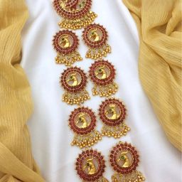 9 HAIR PIN (JADAI BILLAI) Choti Peacock Indian Hair Wedding Bridal Jewellery Hair Pin-picture-27