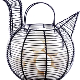 Cast Iron Egg Basket - Black Storage Basket-image-48