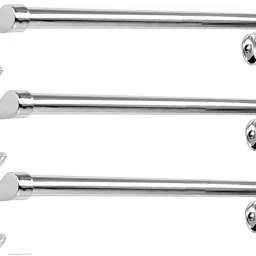 Towel Rod 18 inch pack of 3 Stainless Steel, Aluminium Bathroom Towel Rod And Wall Cloth Hnager Towel Holder-picture-11