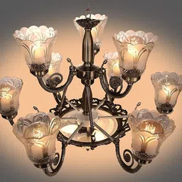 kinis KIN-8827 12 LIGHT Jhoomar/ Chandelier/ Jhoomar Hanging Light/ Jhoomar Ceiling Light to décor your Home/ Bedroom/ Drying Room/ Living room/ Staircase/ Balcony/ Kitchen/ Study Table/ Office/ Restaurant/ Hotel/ Shop/ Café/ Dinning/ Coffee Shop Chandelier Ceiling Lamp-picture-49