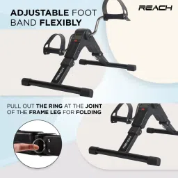 reach Digital Pedal Exercise Machine Mini Fitness Cycle with Adjustable Resistance Mini Pedal Exerciser Cycle image 3