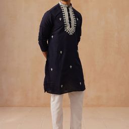 jompers Men Silk Blend Kurta Pyjama Set-picture-48