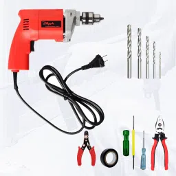 HGCM1117M2 500W Drill Machine with 5Pcs Hand Tool Kit, 5Pcs HSS Drill Bits for Making Holes in Metal/Wood/Concrete Pistol Grip Drill NDM169 Pistol Grip Drill-10