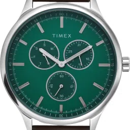 timex Multi Function Green Dial Analog Watch- For Men TWEG184SMU14 image 2