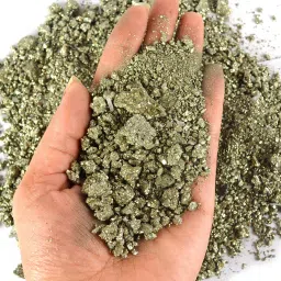 Pyrite Dust Natural Crystal Dust Stone Chura Reiki Healing Stone Powder 100 Grams Approx For Reiki Healing And Vastu Correction Regular Asymmetrical Crystal Stone-image-37