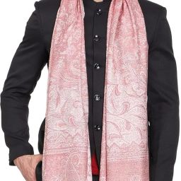 Kashmiri queen Wool Self Design Men Shawl-picture-7