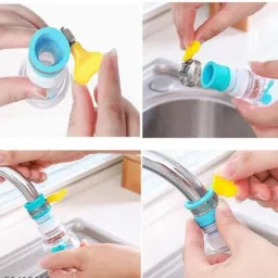 ruvi technologies 360Degree Flexible Rotating Adjustable Expandable WaterSaver Kitchen TapExtender Faucet Nozzle image 3