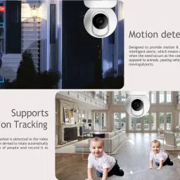 CP PLUS EZ-P23 2MP Wi-Fi PT Indoor with 64GB Memory card 2 Way Talk & Human Detection Security Camera image 4
