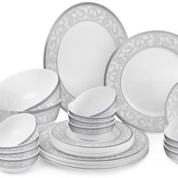 Pack of 29 Opalware Ariana Sterling Silver 29 Pcs Dinner Set-image-36