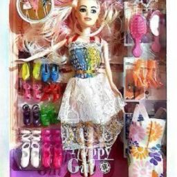 Doll Designer Shoes Playing Set (Birthday Gift for Girl) (Multicolor) (Multicolor)-picture-35