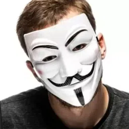 Vendetta Anonymous Halloween couple costume Hacker Mask Party Mask-13