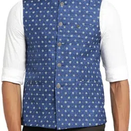 Self Design Men Waistcoat-image-99
