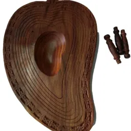 WOODEN HOME KITCHEN FRUIT VEGETABLE SERVE TRAY BASKET Wood Fruit & Vegetable Basket-image-70