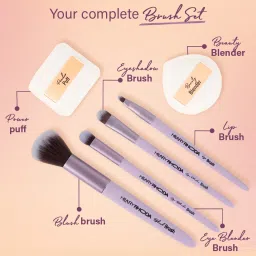 hilary rhoda Play n Blend Brush Set | Soft & Smart Bristles Brush | Streak-Free Application image 4