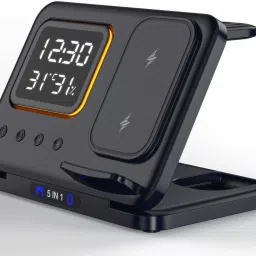 Zapper Temperature Humidy Clock Travel Foldable 5 IN 1 Charging Pad-13