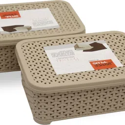 Plastic KEEP ALL Mini Storage Basket for Drawers Home Small Containers Office Utility Storage Basket-picture-16