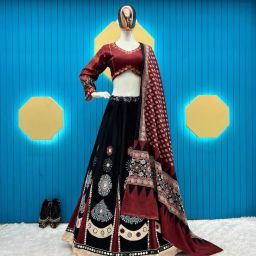 Bandhani, Digital Print Semi Stitched Lehenga Choli-image-60