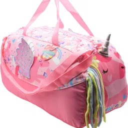 23 L Hand Duffel Bag - 3D Printed Unicorn Designer Duffel Handbag Shoulder Outdoor Picnic Bag For Kids - Pink - Regular Capacity-image-61
