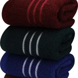 Exclusive Multicolor Cotton Hand Towels Set of 4 | Bathroom Towels | Bathroom Napkins | Gym Towels | Hand Napkins | Kitchen Towels | Hand Towel Set | 14 inch x 21 inch (Multicolor) Multicolor Cloth Napkins-picture-15