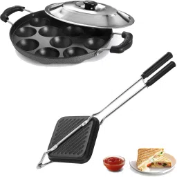 Aluminium Grill Non Stick Toast Sandwich Maker, Litti Maker | Appam Stand S3 Toast-10