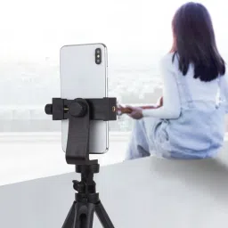 ANY KART Mobile Phone Stand Clip Holder Adjustable Angle & Height All Smartphone Tablet Monopod, Tripod Clamp, Monopod Kit, Tripod Bracket image 3