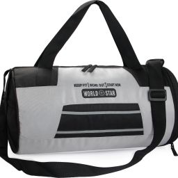 35 L Gym Duffel Bag - Gym Bag , Sports Bag / Kit Bag Duffle Bag Sports Duffel with Shoe Compartment - Grey-31