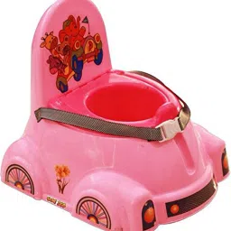 Oval Shaped Potty Seat With Removable Bowl & Closeable Cover (Pink) - Panda Moto Potty Seat Potty Box-17