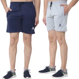 Pack of 2 Solid Men Multicolor Baggy Shorts, Boxer Shorts, Bermuda Shorts, Sports Shorts, Gym Shorts, Basic Shorts-image-99