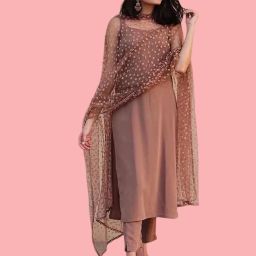 Self Design Kurta, Trouser/Pant & Dupatta Set-image-53