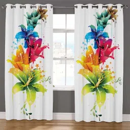 154 cm (5 ft) Polyester Room Darkening Window Curtain (Pack Of 2)-11