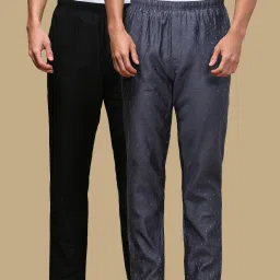 Pack of 2 Mens Cotton Blend Ethnic Wear Printed Pyjama, Pack of 2 Men Pyjama-image-97
