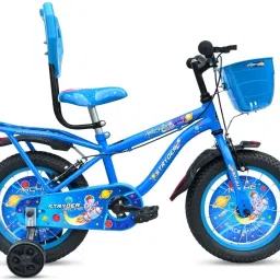 Arche IC 14T Kids Cycle with Space Theme, Backrest, Basket & Support Wheels | 14 T (inch) BMX Cycle-45